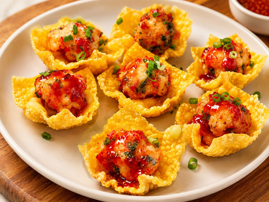 Crispy Sweet & Sour Prawn Cups Recipe 香脆甜酸蝦杯食譜