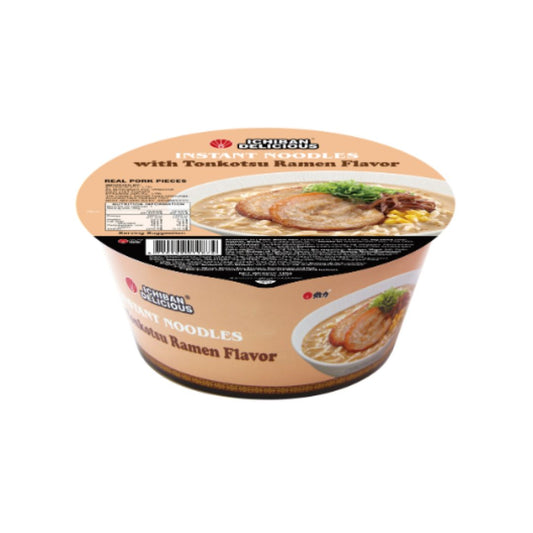 Ichiban Delicious Instant Noodles  (Tonkotsu Ramen with Real Pork) 豚骨叉燒拉麵 | Sim Sim Foods