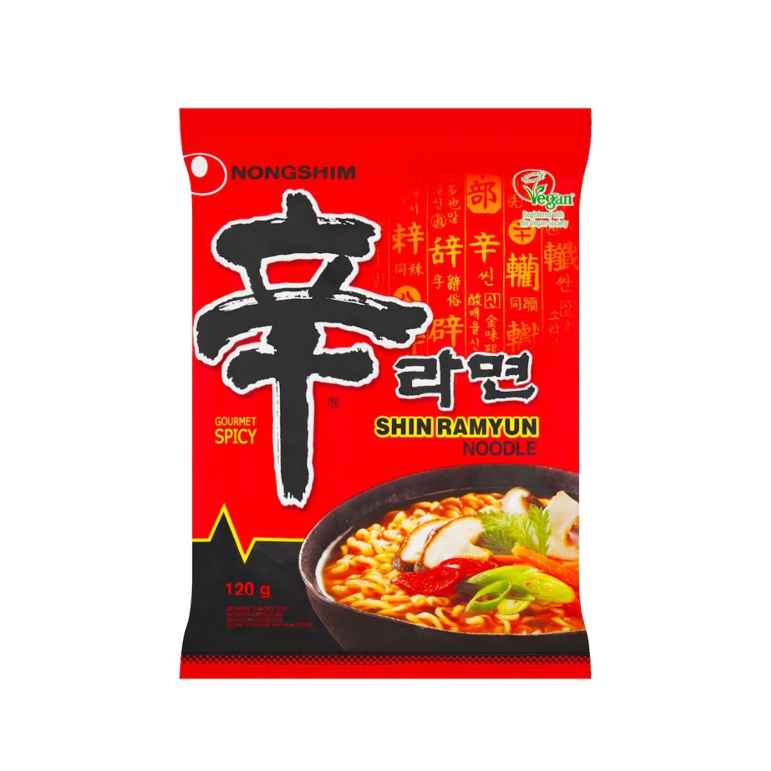 Shin Ramyun Noodle Soup (Gourmet Spicy) 農心辛辣麵（辣味）| Sim Sim Foods