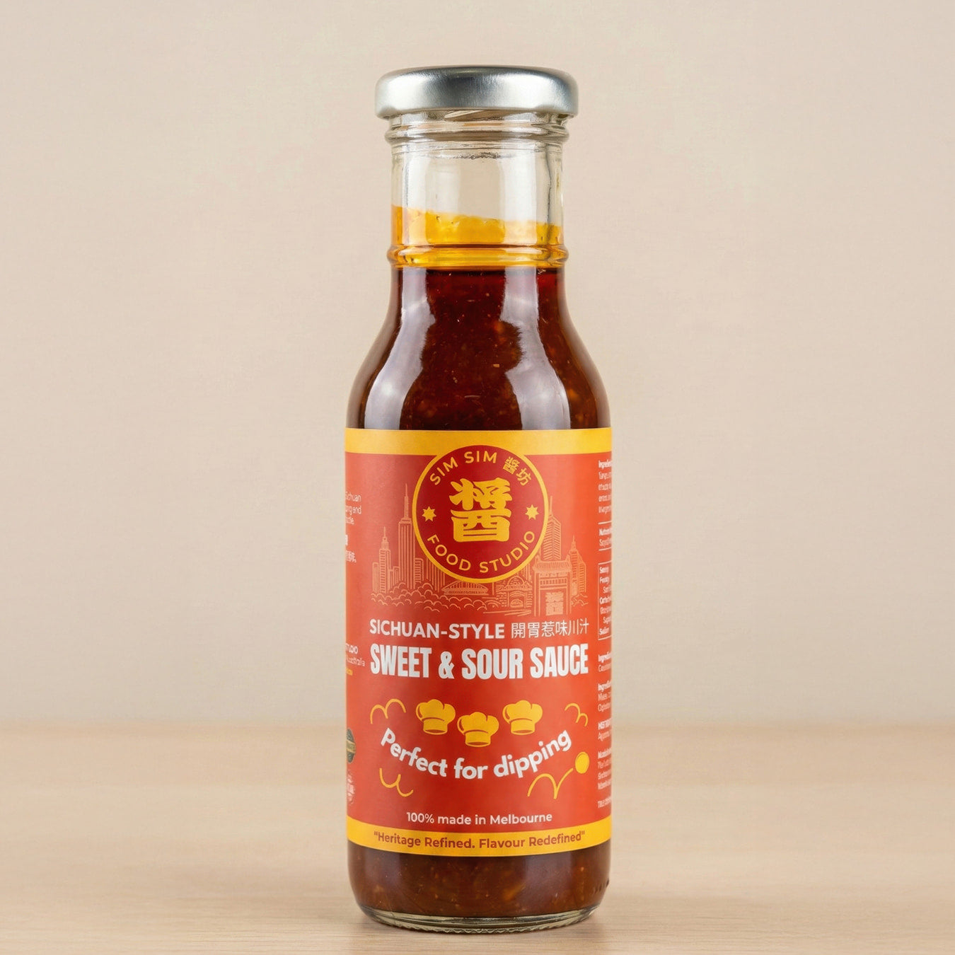Sim Sim Food Studio Sichuan-Style Sweet & Sour Sauce 280g | 醬坊開胃惹味川汁280克