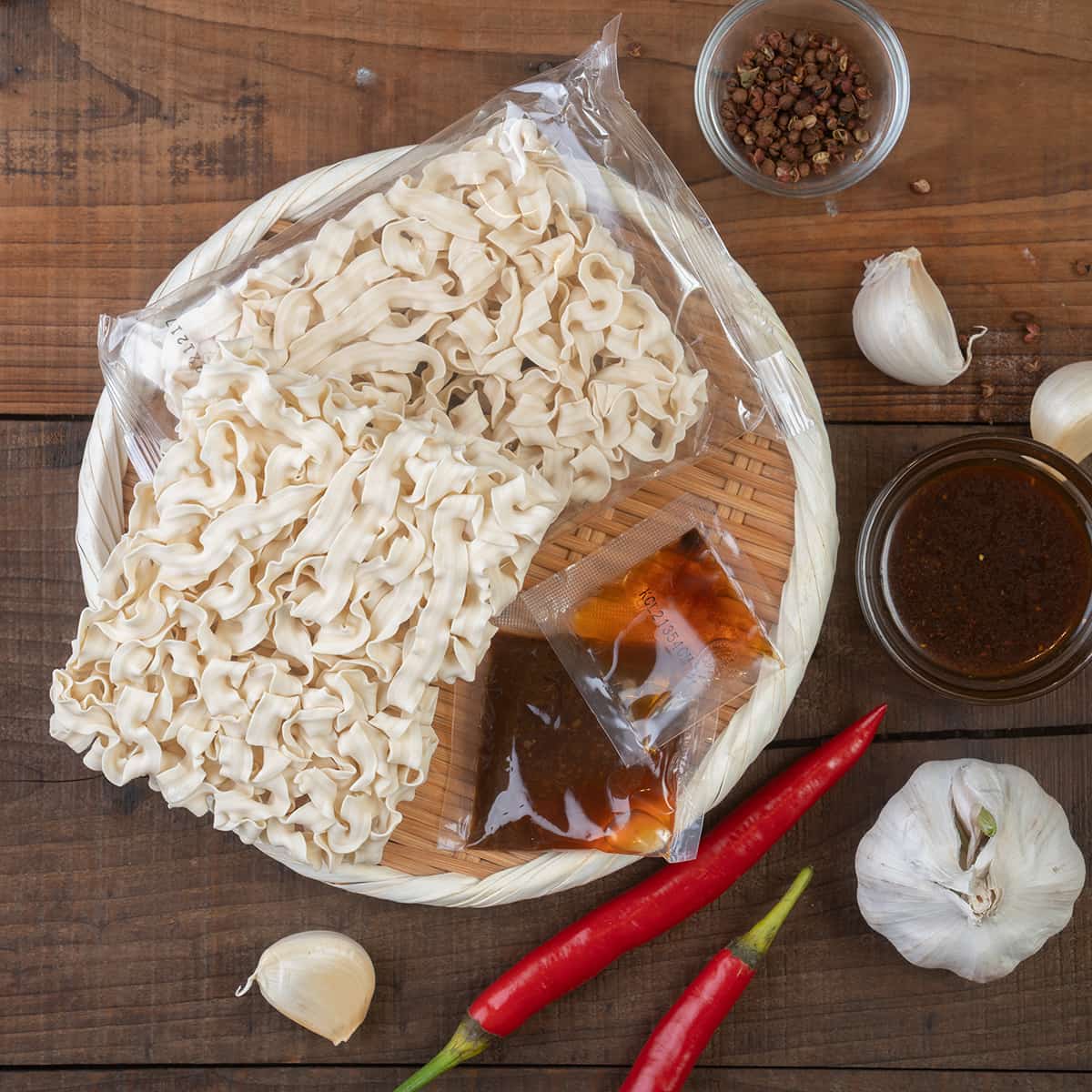 Ichibanke - Goose Oil Pepper Tingling Dried Noodle | Sim Sim Foods