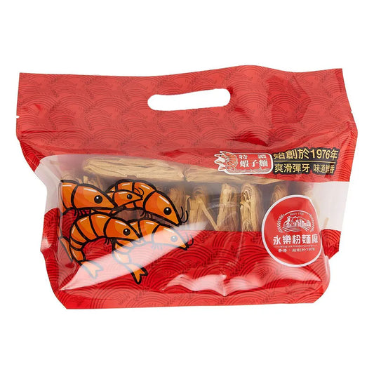 Wing Lok Supreme Shrimp Roe Thick Noodles (Pack of 12) 永樂特濃蝦子粗麵 (12個裝) | Sim Sim Foods