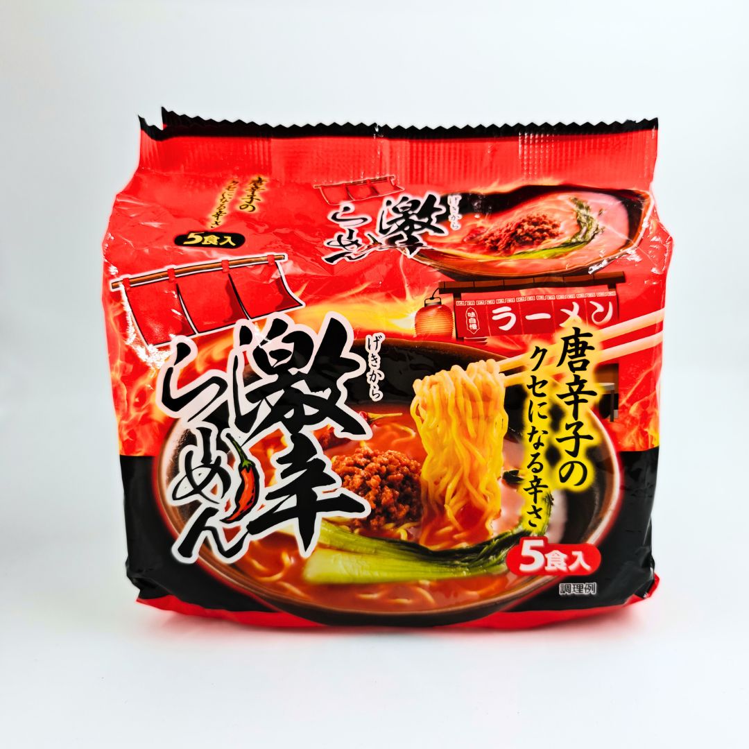 Yamamoto Seifun Spicy Ramen (5-pack) 山本製粉 辣味拉麵（5包裝）｜Sim Sim Foods