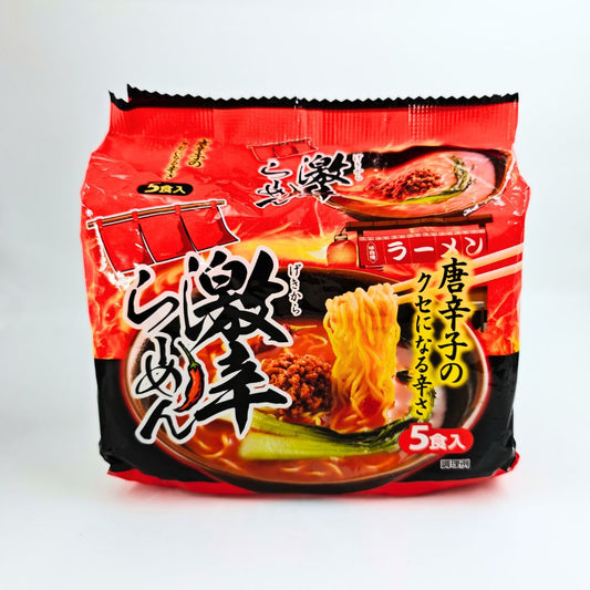 Yamamoto Seifun Spicy Ramen (5-pack) 山本製粉 辣味拉麵（5包裝）｜Sim Sim Foods
